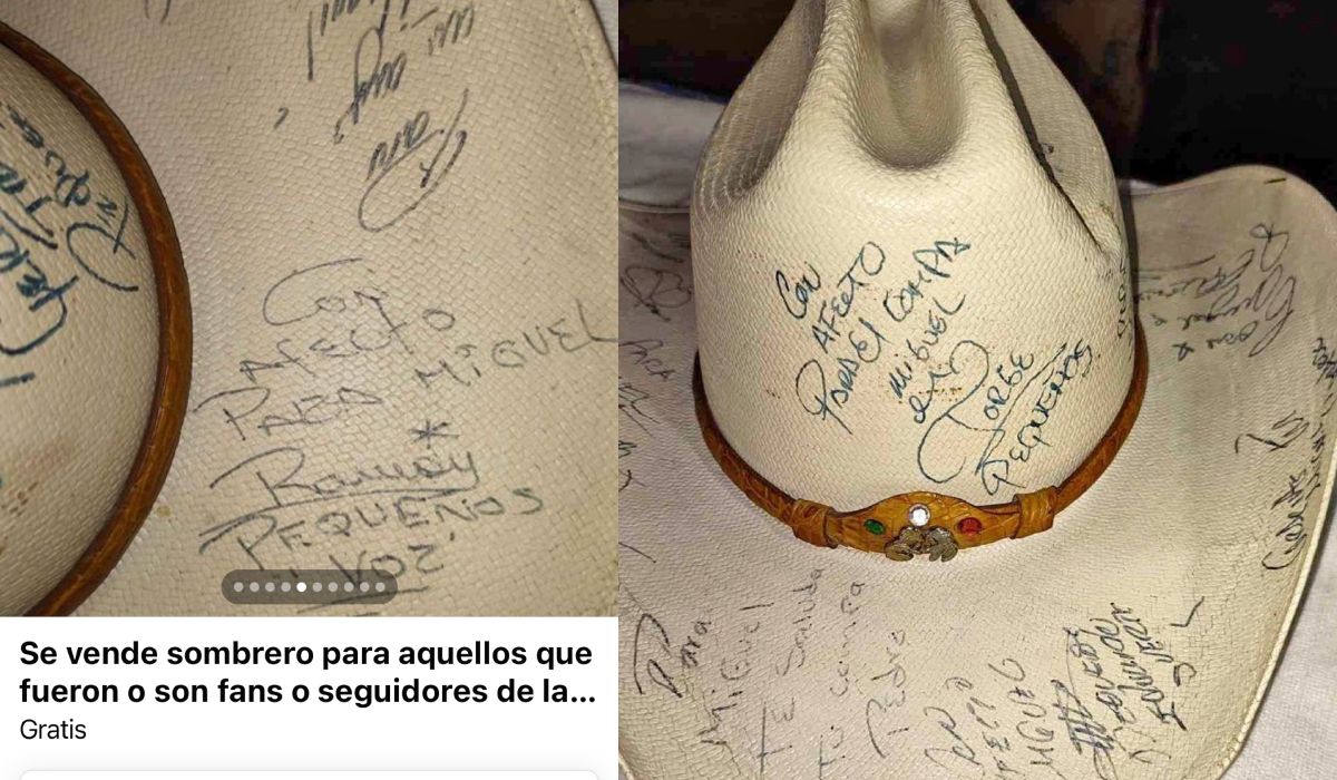 Venden sombrero firmado por Banda Pequeños Musical: Publicación se vuelve viral