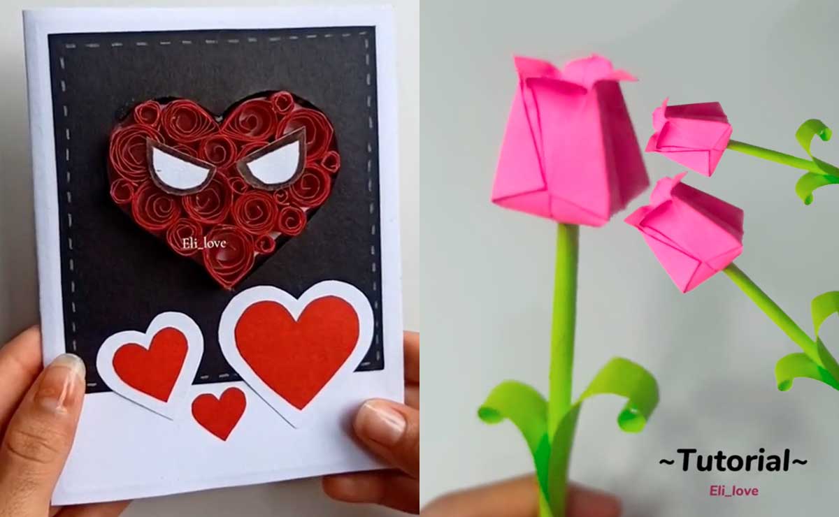 ¡Cartas de Spiderman y flores de papel! 5 ideas de manualidades para el 14 de febrero