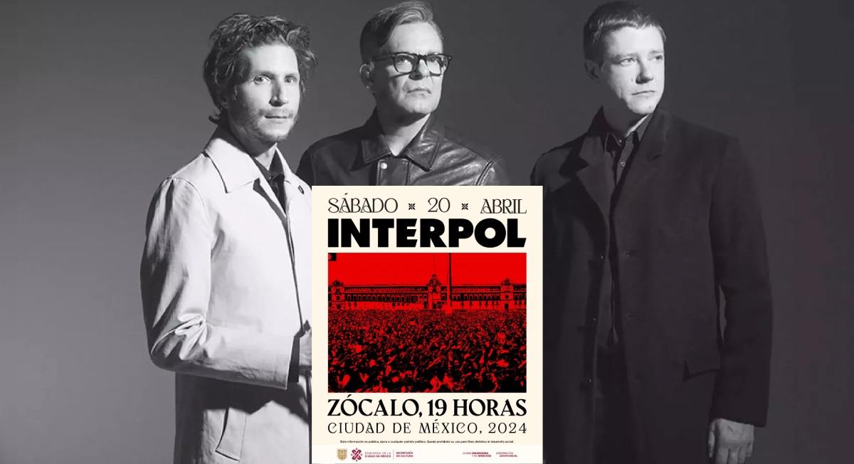 Habrá concierto GRATUITO de Interpol, anuncia gobierno de la CDMXe